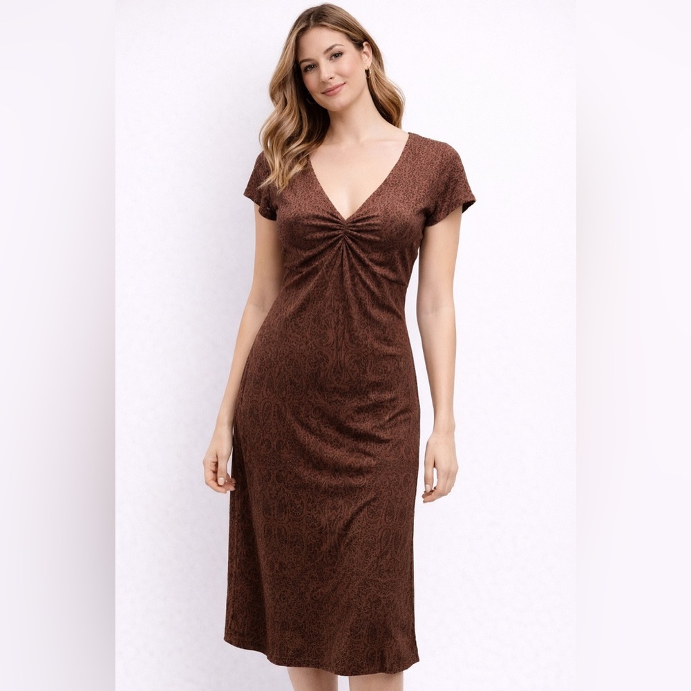 Athleta Dhara Dress•Size Medium Tall•Midi Dress•Brown